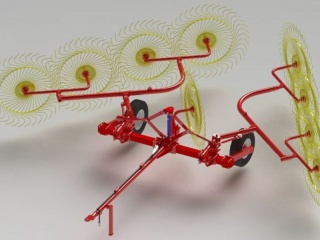 В Алтайском крае начинающее предприятие «Харвест» освоило серийный выпуск граблей-ворошилок по собственной разработке