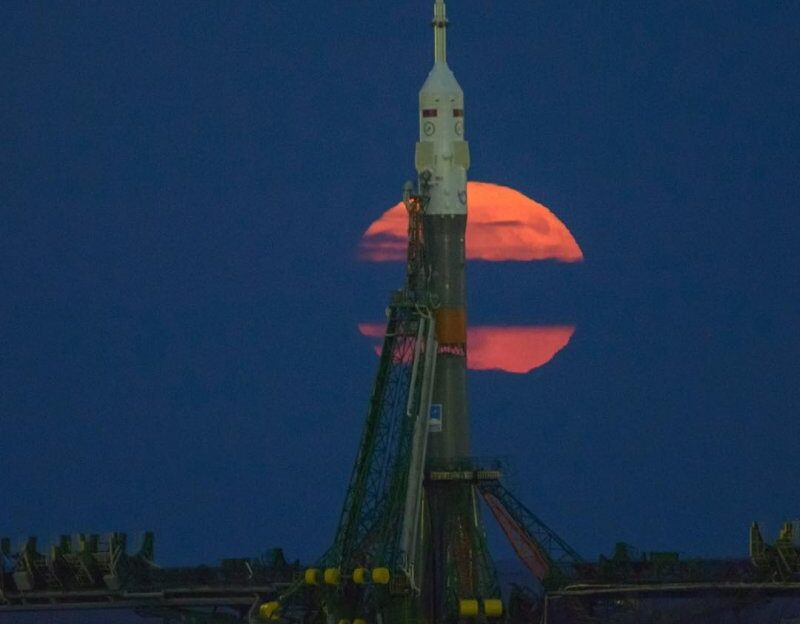 Суперлуна: взгляд с Байконура