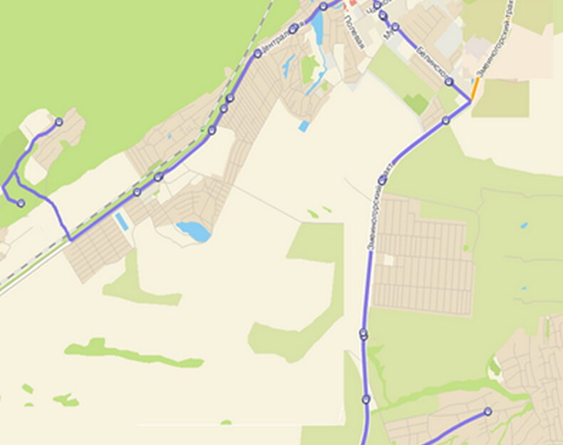 В Барнауле изменяется трасса следования автобусного маршрута №104ю