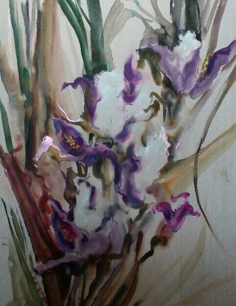 В концертном зале «Сибирь» работает выставка «Цветочная радуга», посвящённая Международному женскому дню