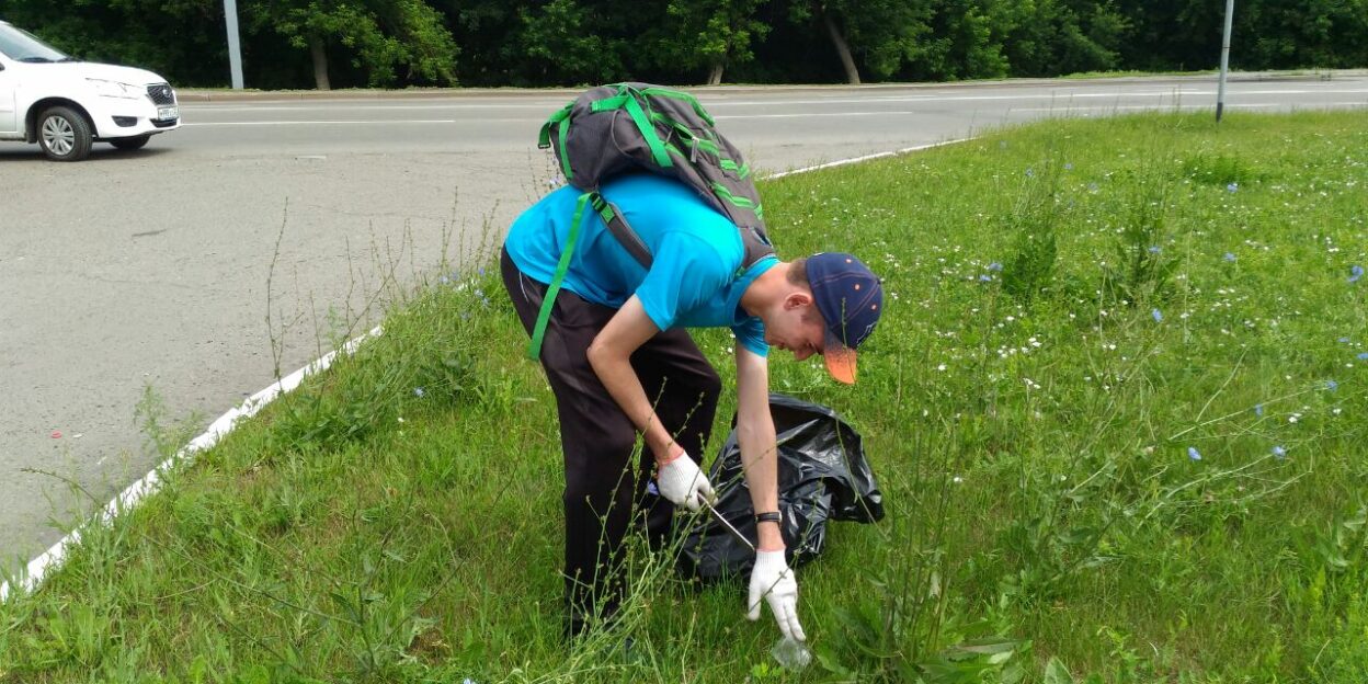 Бойцы экологического отряда «Зеленая волна» открыли трудовой сезон по благоустройству Барнаула