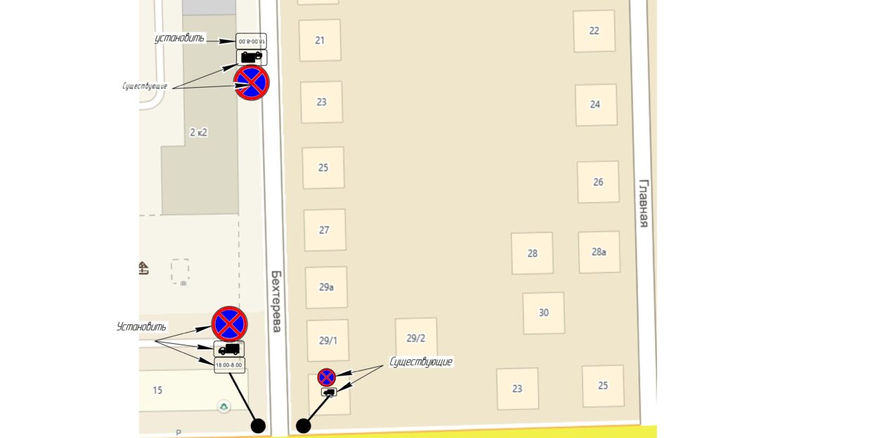 На улице Бехтерева ограничат стоянку грузовых автомобилей