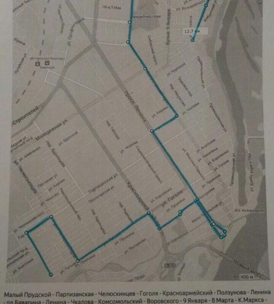 В Барнауле возобновил работу маршрут №34