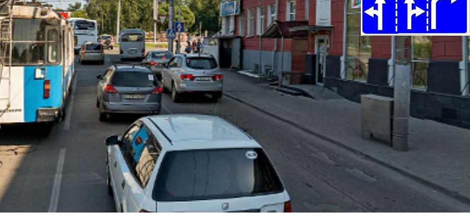 С Привокзальной площади на Строителей можно будет поворачивать с двух полос