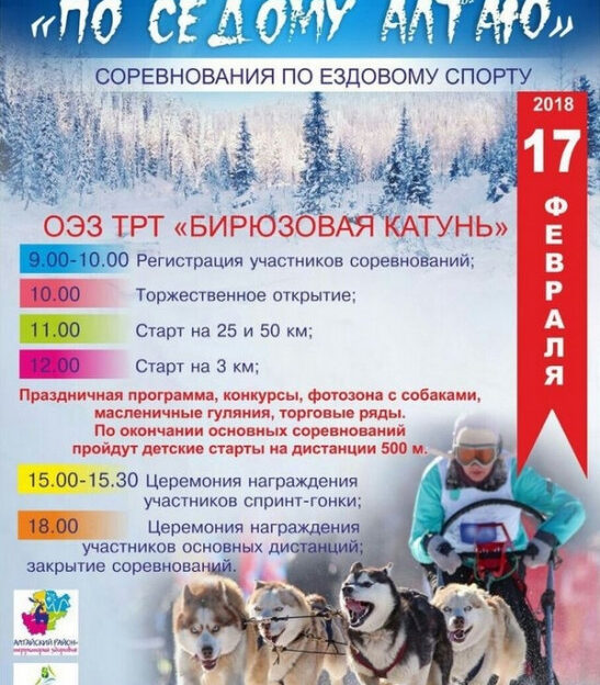 В Алтайском крае организуют гонки на собачьих упряжках