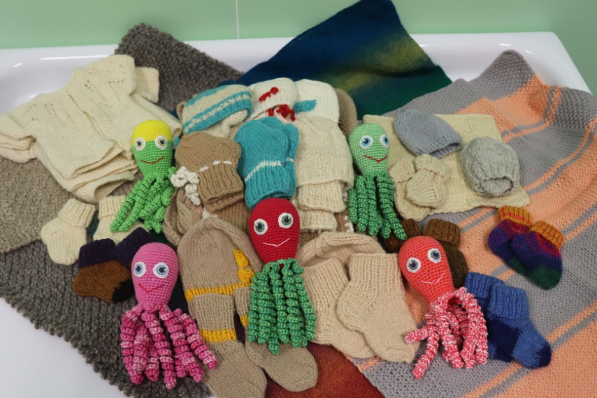 В ДАР поступила очередная партия вязаных осьминожек