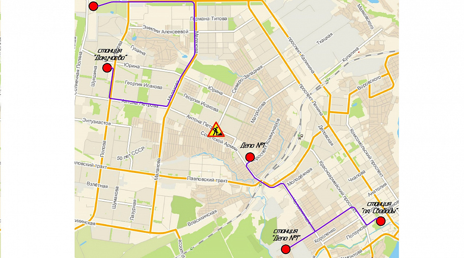 Маршруты общественного транспорта изменят на период ремонта трамвайных путей на Северо-Западной/ Антона Петрова