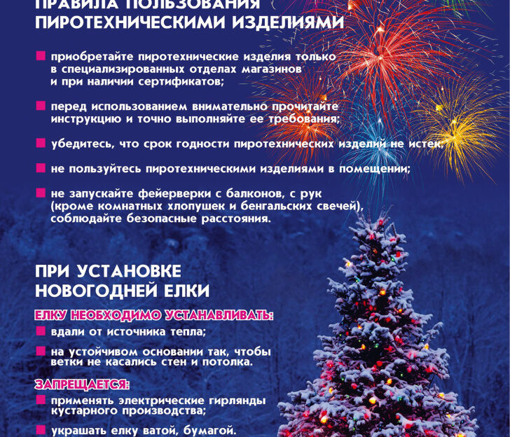 В преддверии Нового года барнаульцам напоминают о правилах использования пиротехники
