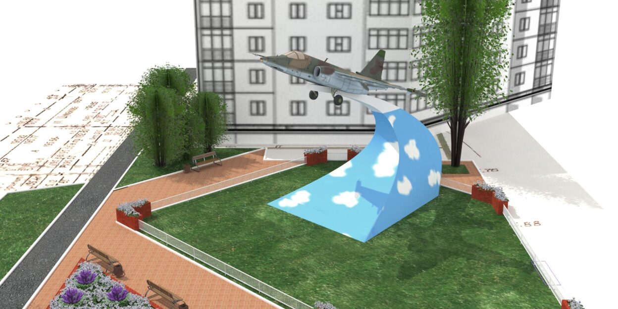 Памятник-самолёт Л-39 на ул.Взлетной в Барнауле отреставрируют