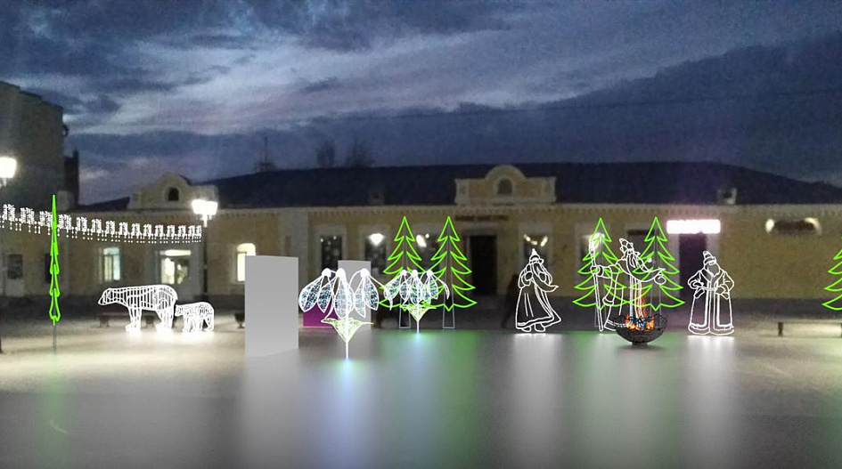 По-новому будет оформлен новогодний городок на пешеходной улице Мало-Тобольской