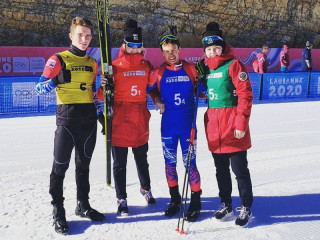 Алтайский биатлонист Олег Домичек стал серебряным призером в командной эстафете на III зимней юношеской Олимпиаде