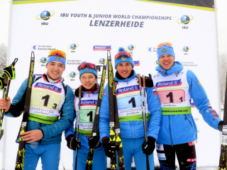 Алтайский биатлонист в составе юниорской сборной России стал чемпионом мира в эстафете