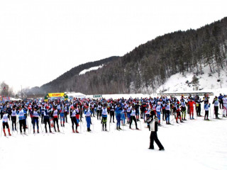 Почти 500 спортсменов участвовали в традиционном лыжном марафоне в Алтайском крае