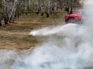 В Алтайском крае добровольцы помогают в тушении возгораний