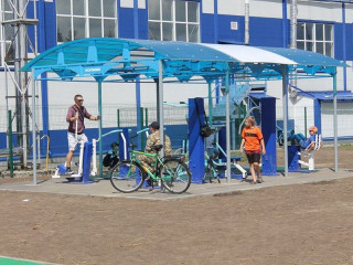 В селе Троицком Алтайского края после реконструкции открыли центральный стадион