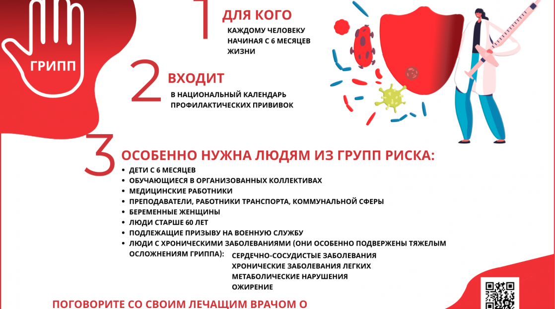 44,5% населения края сделали прививки против гриппа. Вакцинация продолжается