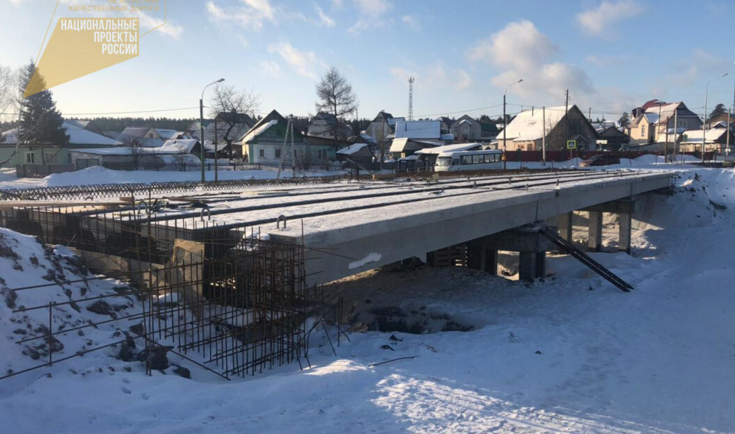 В Барнауле продолжается реконструкция моста через р. Власиху по ул. Мамонтова в с.Власиха