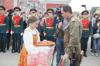 Тематический поезд в рамках акции «Мы – армия страны! Мы – армия народа!» прибыл в Барнаул