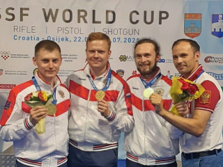 Алтайский стрелок пополнил копилку сборной России еще одной золотой медалью на Кубке мира