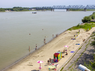 В Камне-на-Оби Алтайского края открыли единственный официальный городской пляж