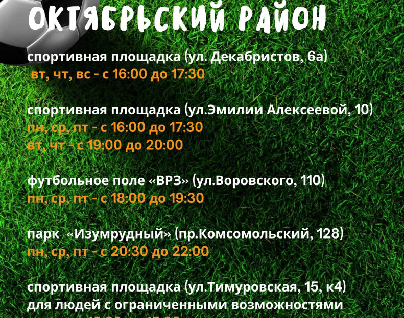 В августе на 17 площадках Барнаула пройдут бесплатные тренировки в рамках проекта «Летний дворовый инструктор»