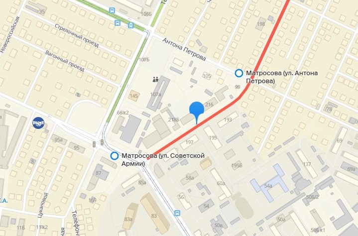 В Барнауле с 1 декабря на два месяца перекроют участок улицы Матросова