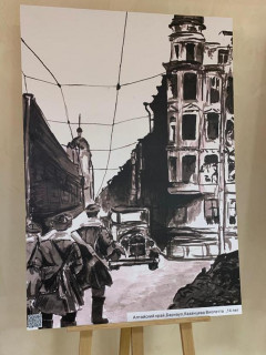 Юная художница из столицы Алтайского края вошла в число победителей всероссийского конкурса, посвященного 80-летию «Дороги жизни»