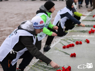 Молодежь Алтайского края совершила лыжный переход, посвященный землякам, погибшим в годы Великой Отечественной войны