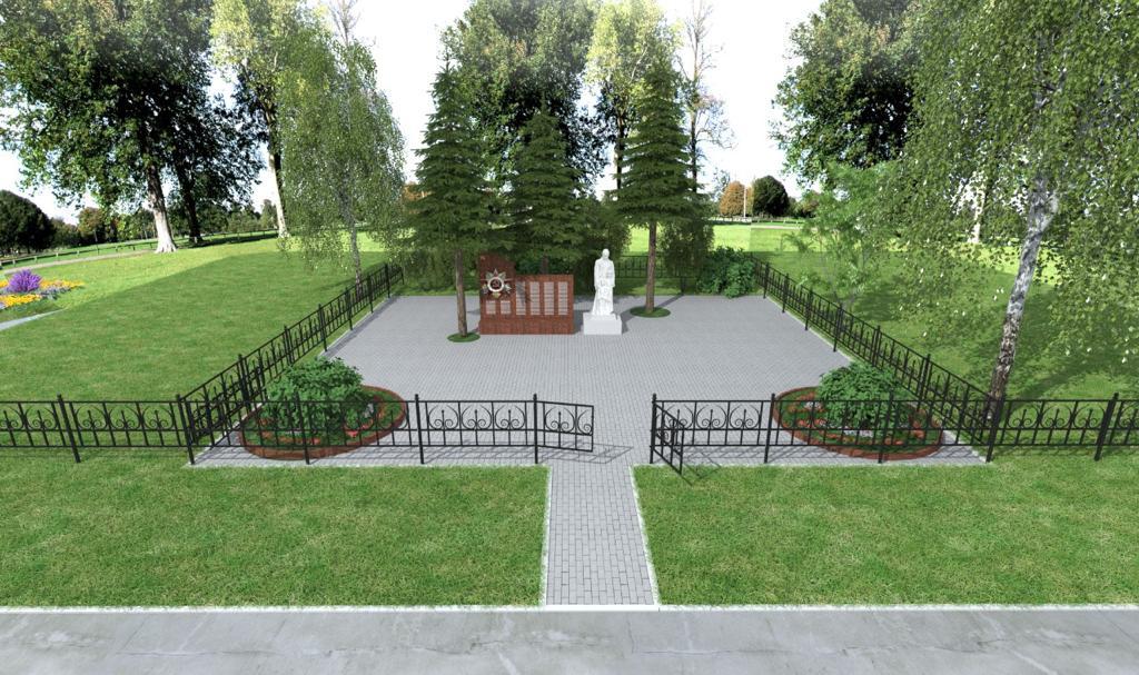 В барнаульском поселке Бельмесево ко Дню Победы реконструируют памятник воинам