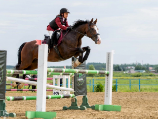 Юная алтайская спортсменка завоевала серебро на первенстве Сибири по конному спорту (конкуру)