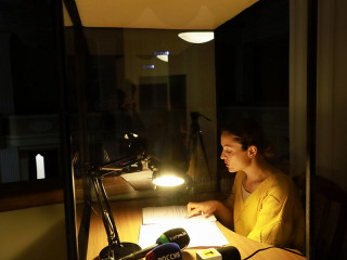 Первый показ спектакля для незрячих и слабовидящих состоялся в Молодежном театре Алтая