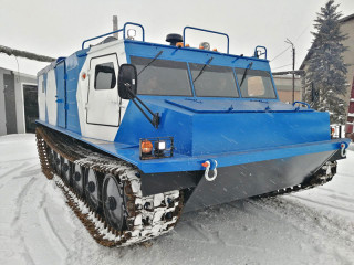 Алтайское предприятие по производству спецтехники повышенной проходимости представило снегоболотоход, состоящий из отечественных материалов и комплектующих