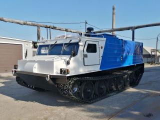 Алтайские машиностроители представили новинку – плавающий тягач с кондиционером в салоне