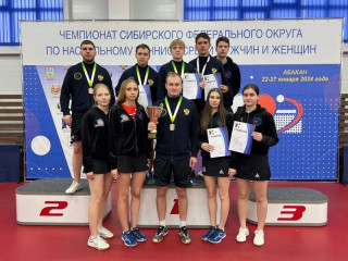Три медали завоевали алтайские спортсмены на чемпионате Сибири по настольному теннису