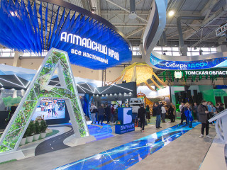 Стенд Алтайского края претендует на звание лучшей площадки Международной выставки-форума «Россия»