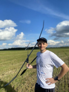 Воспитанник клубов авиамоделирования столицы Алтайского края – чемпион России в классе свободнолетающих резиномоторных моделей
