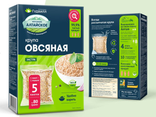 Алтайская компания выпустила овсяную крупу в упаковке нового формата