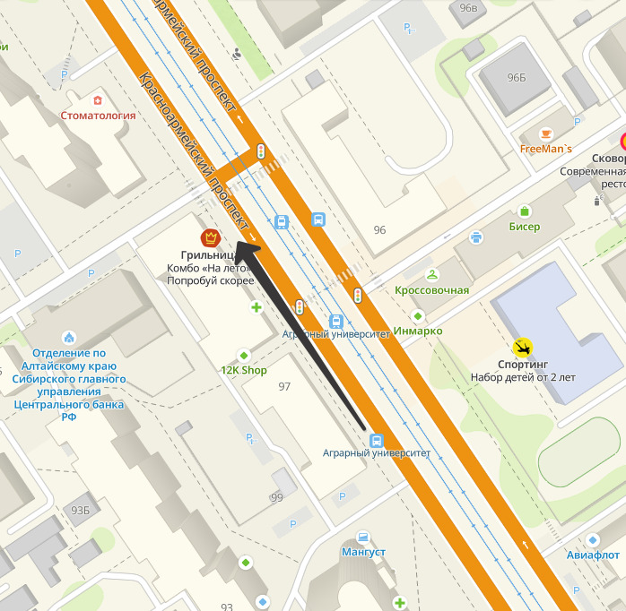 В Барнауле временно перенесут автобусную остановку