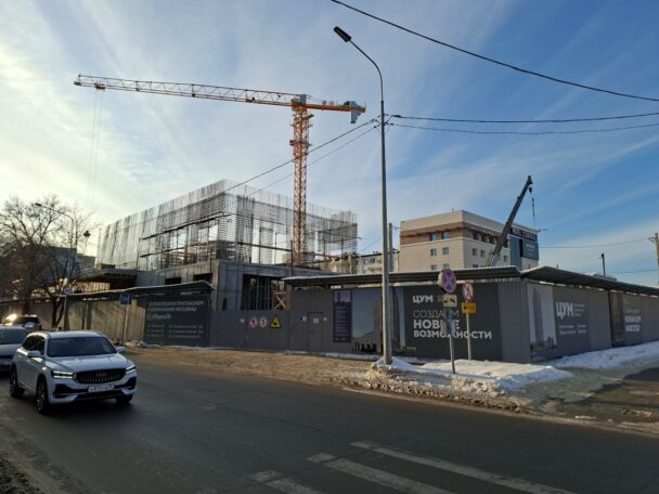 Строительство нового ЦУМа в Барнауле идёт полным ходом